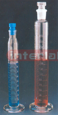 CYLINDERS, MEASURING, GRADUATED, BOROSILICATE GLASS,STOPPERED